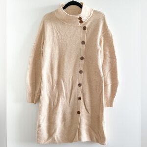 Jill Stuart Asymmetric Button Sweater